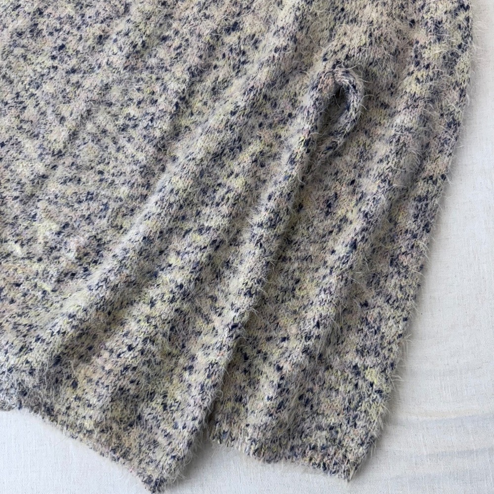 Lou & Grey Eyelash Knit Sweater XL Multi Color Marled Fuzzy Pullover - Picture 7 of 13